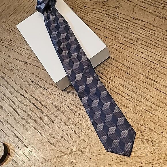Mens Alfani tie gray silver - Picture 6 of 6
